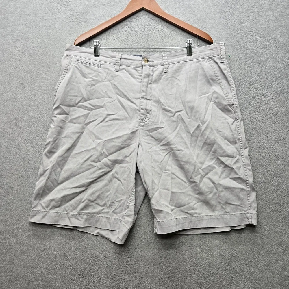 Polo Ralph Lauren Men Shorts 38 Light Gray Embroidered Chino Golf